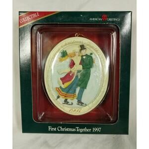 First Christmas Together 1997 Collectible Ornament by American Greeting Skating